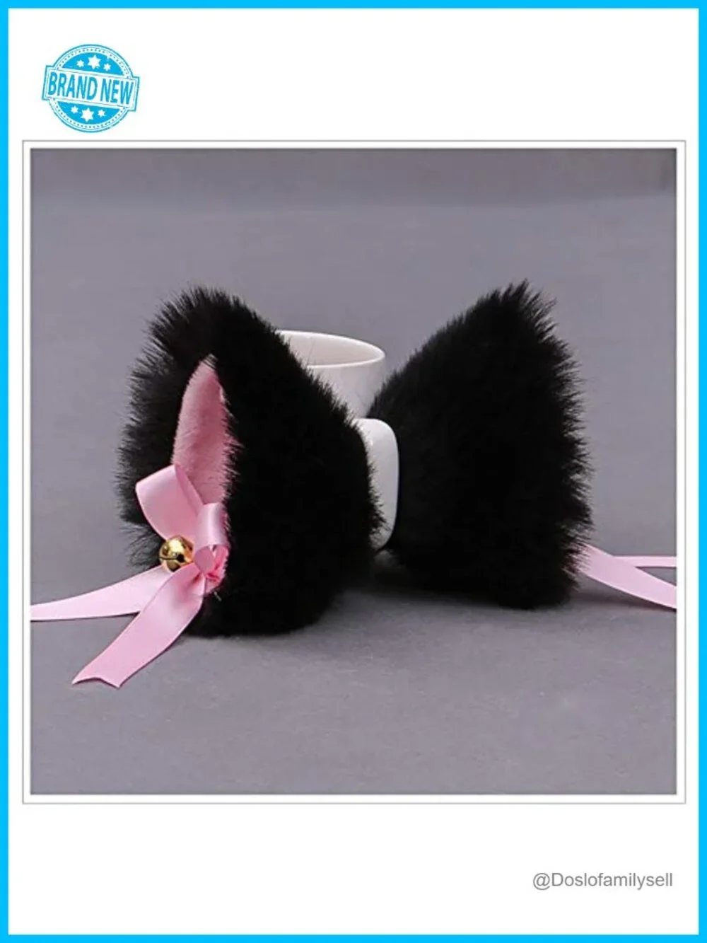 Furry Cat Ears Hair Clip - Cosplay Halloween Headpiece